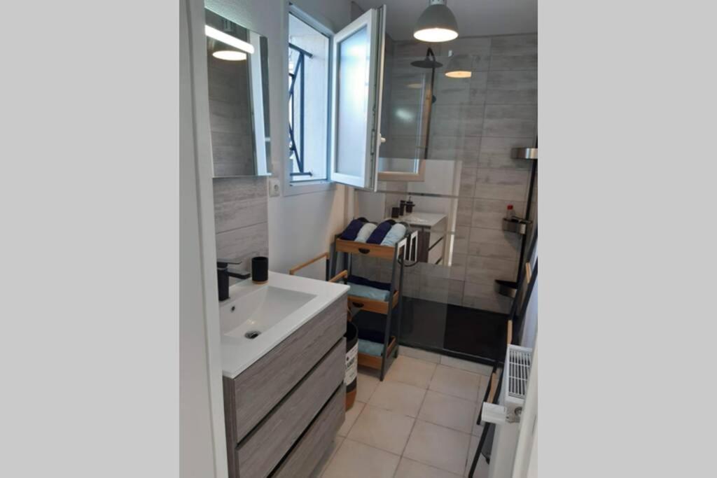 Appartement Renove Le New-York En Centre Ville - Terrasse Et Parking - Non Climatise La Roche-Chalais Dış mekan fotoğraf